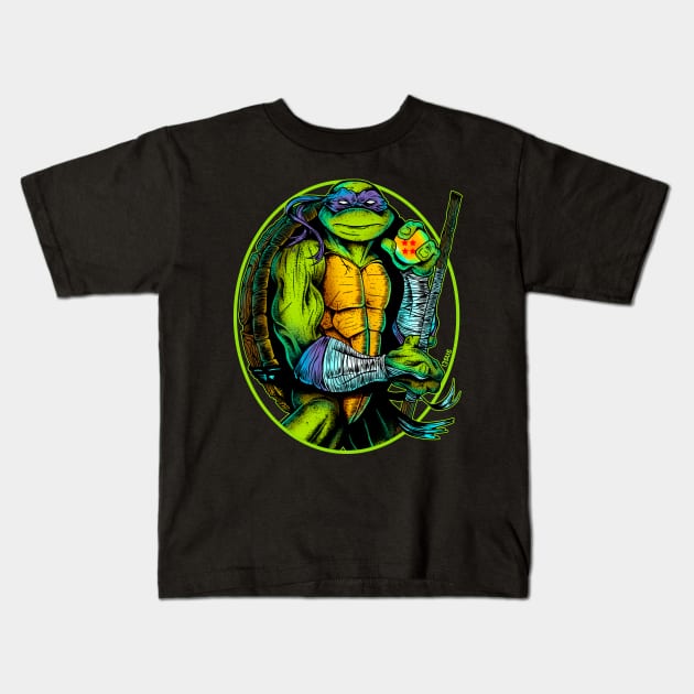 TMNT Donatello Dragon Ball By Blood Empire Kids T-Shirt by BloodEmpire